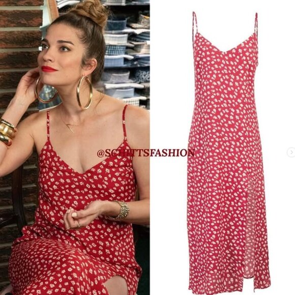 RARE print Reformation Crimini Dress Sz 8 -  ASO Alexis Rose Schitts Creek - Picture 1 of 7